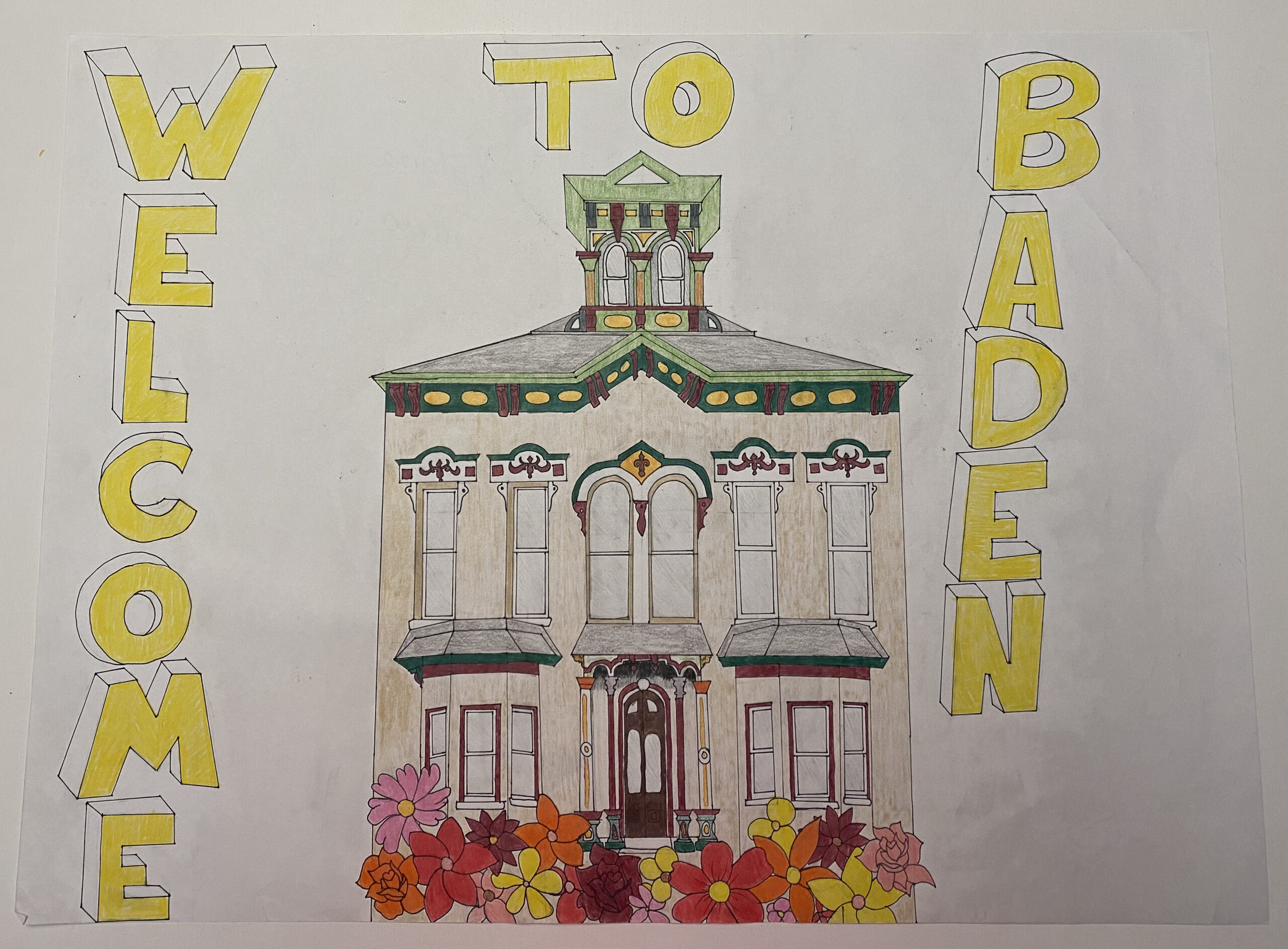 welcome to Baden sign by Katana
