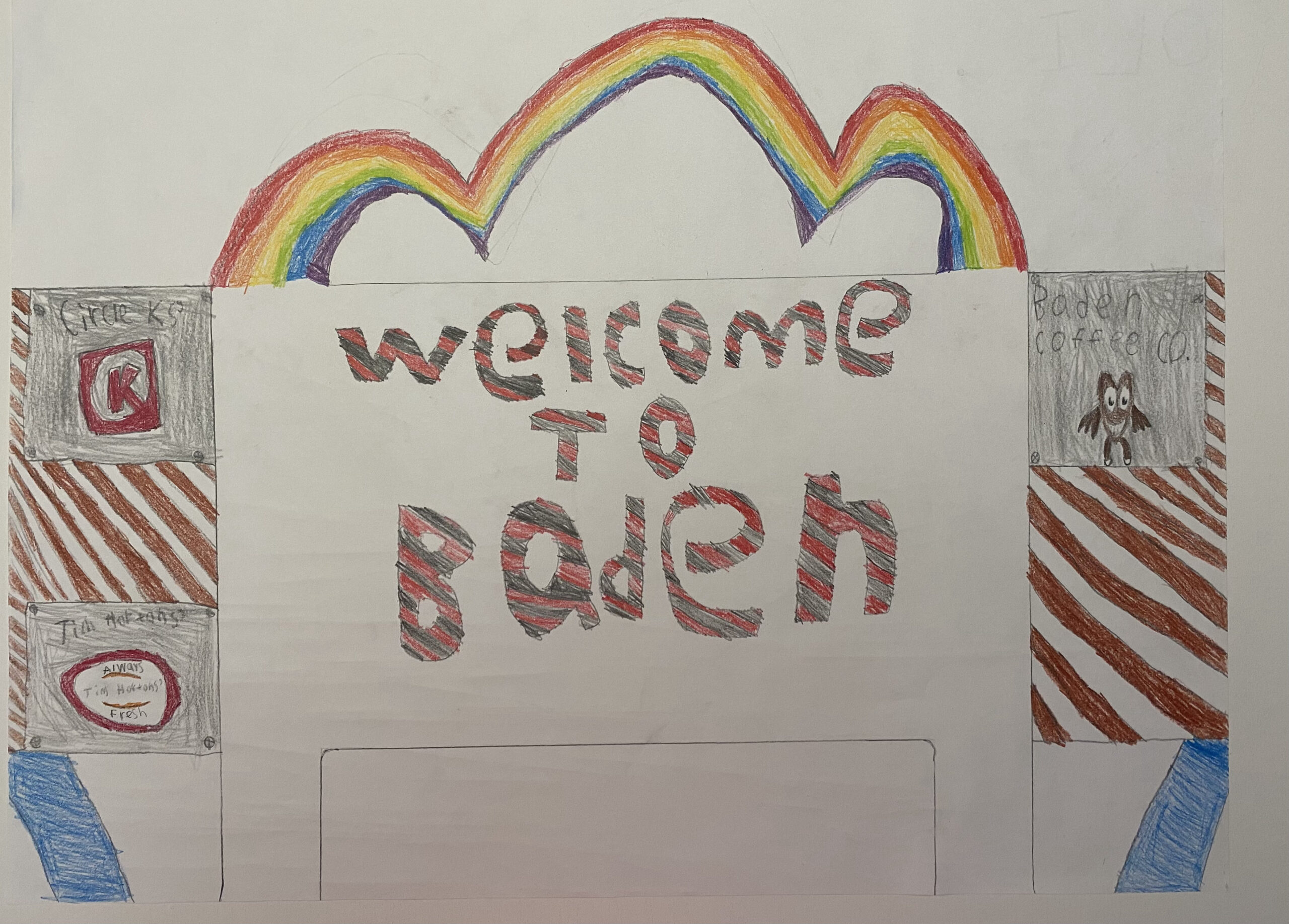welcome to Baden sign by Oliver