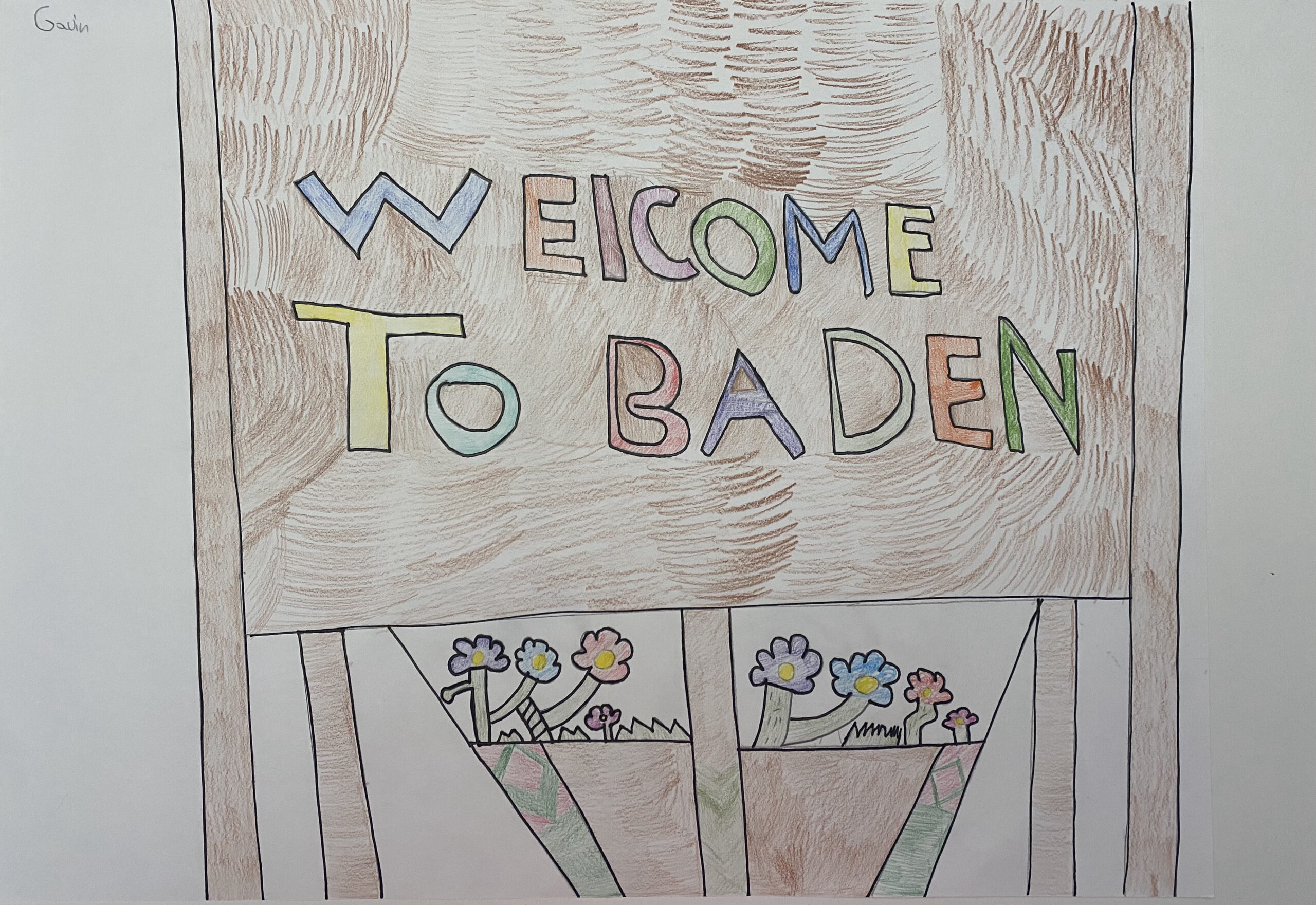 welcome to Baden sign by Gavin