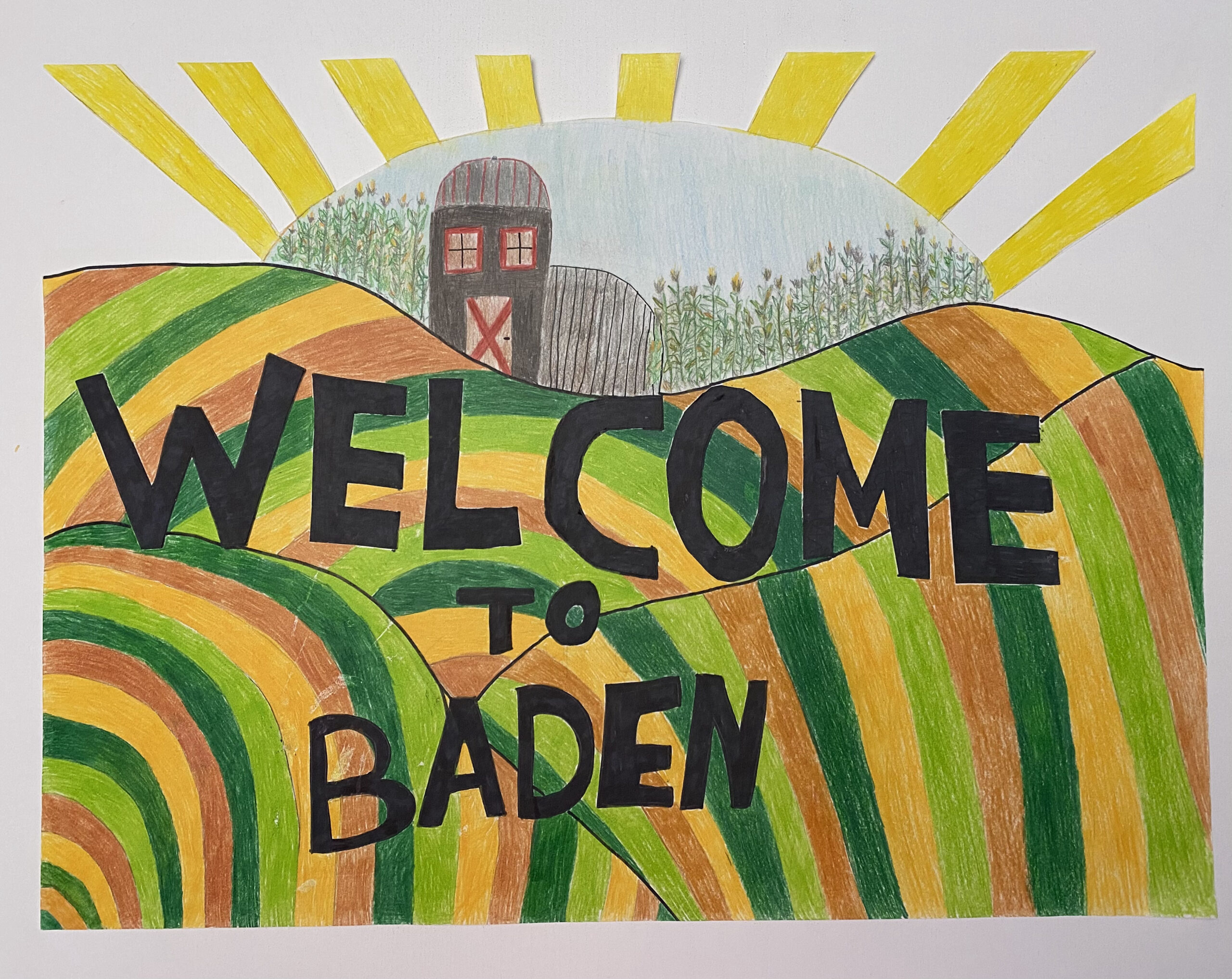 welcome to Baden sign by Maddie