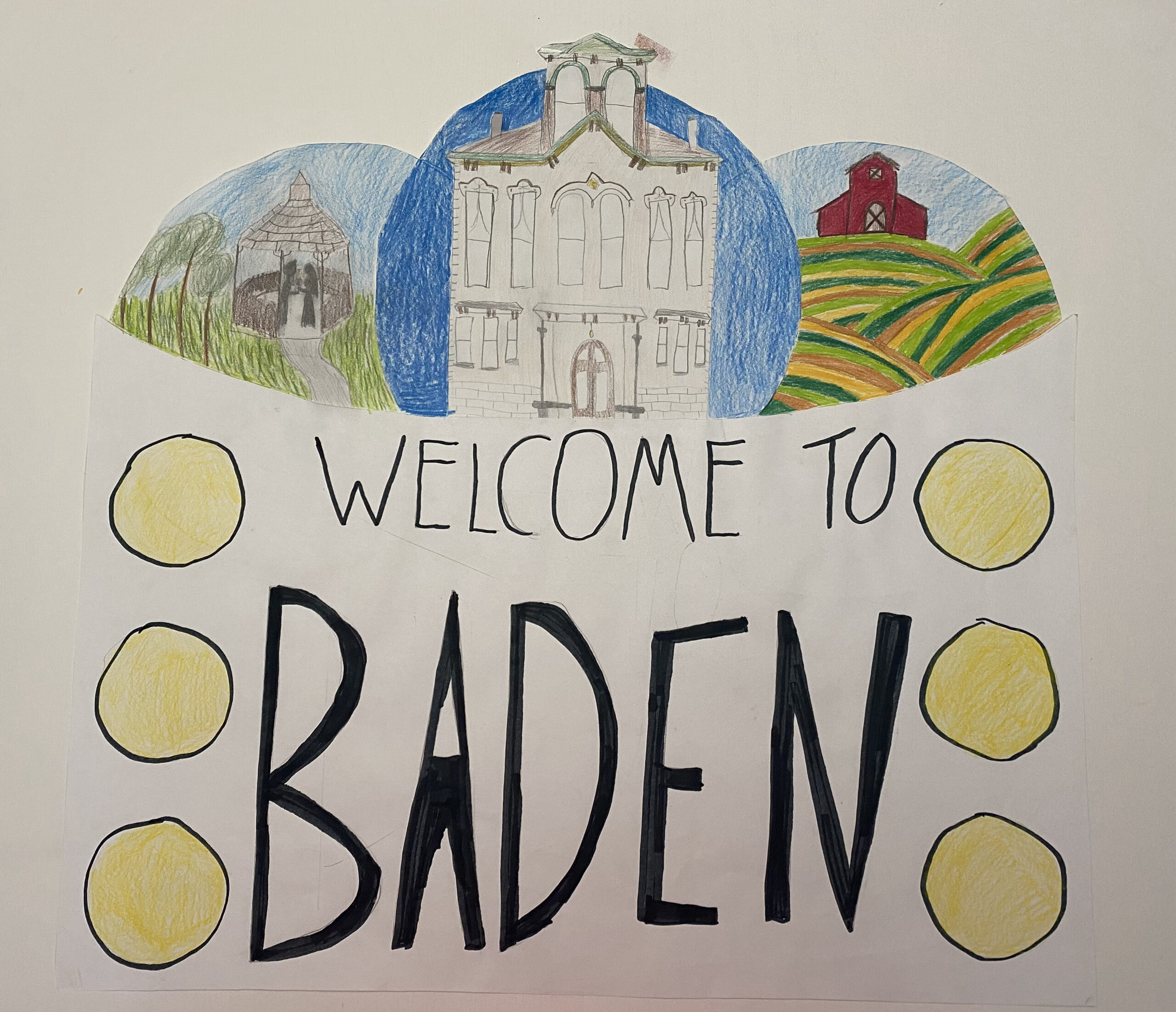 welcome to Baden sign by Abby