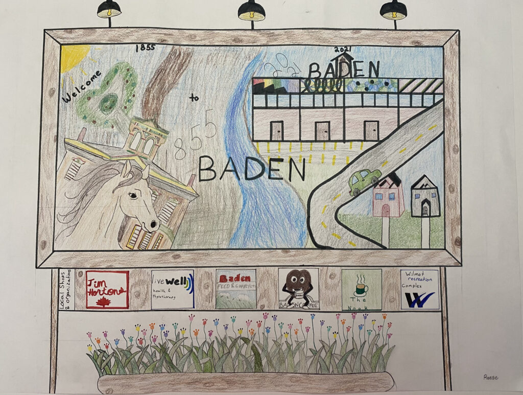 welcome to Baden sign by Reese