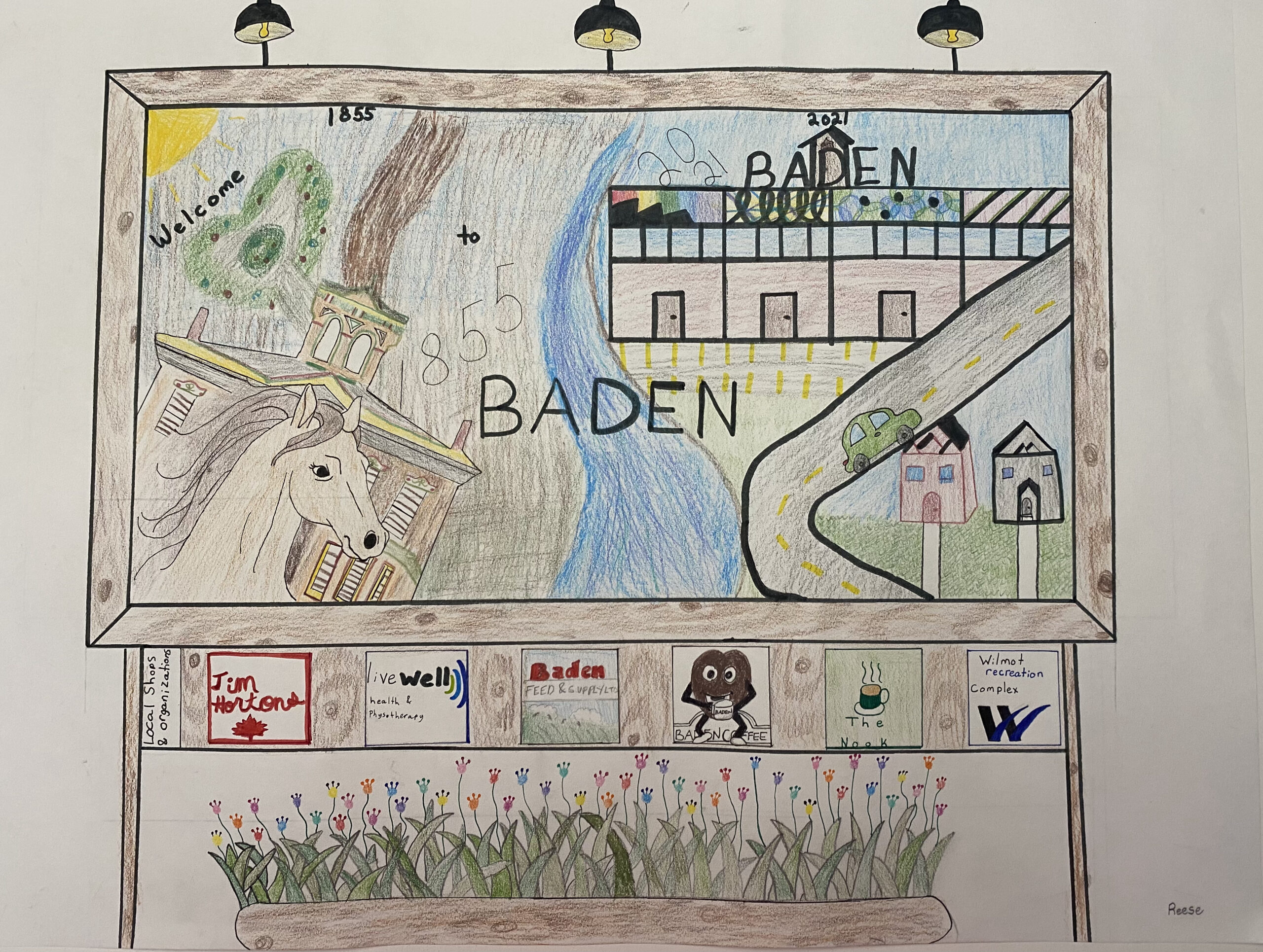 welcome to Baden sign by Reese