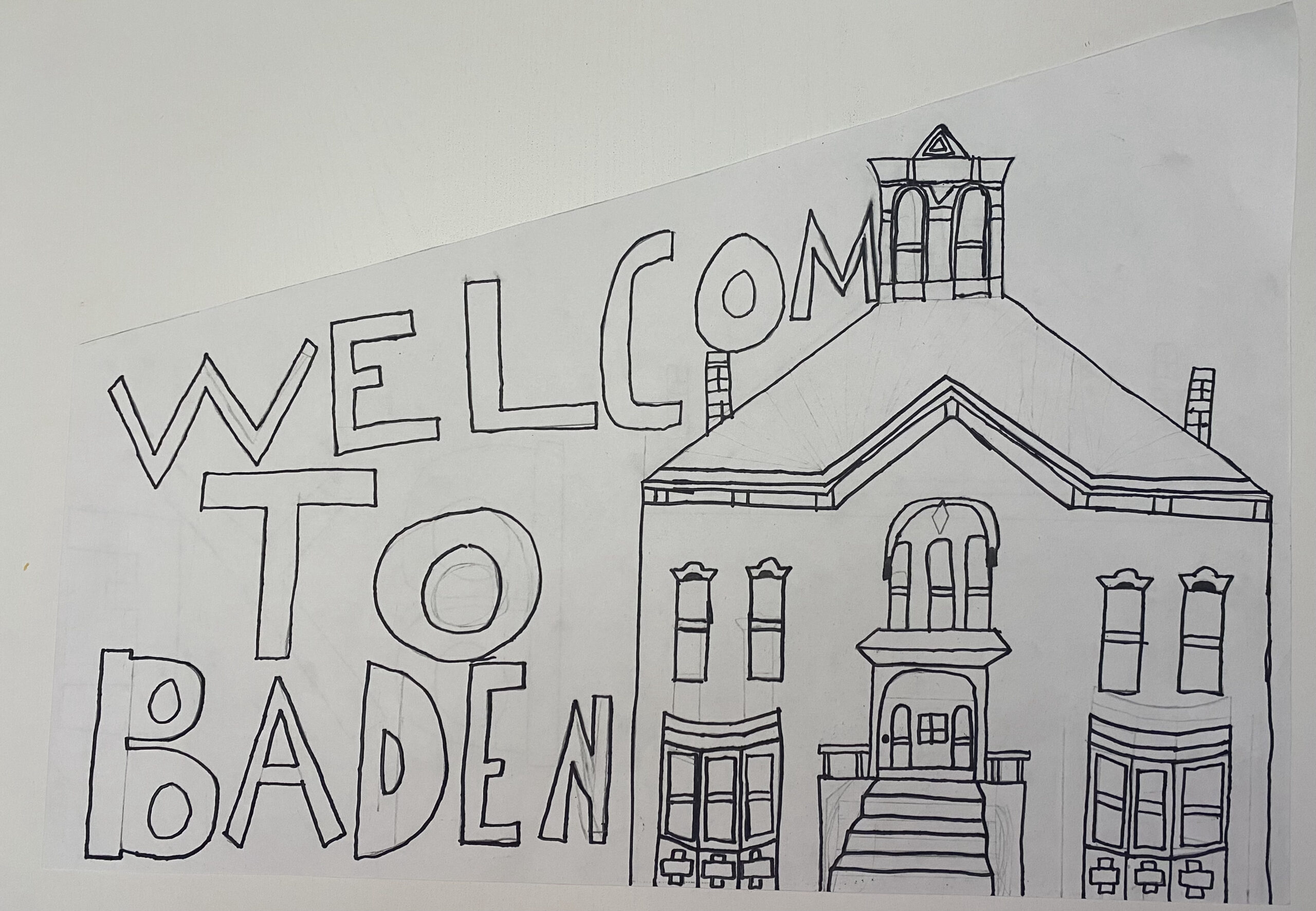 welcome to Baden sign by Dylan