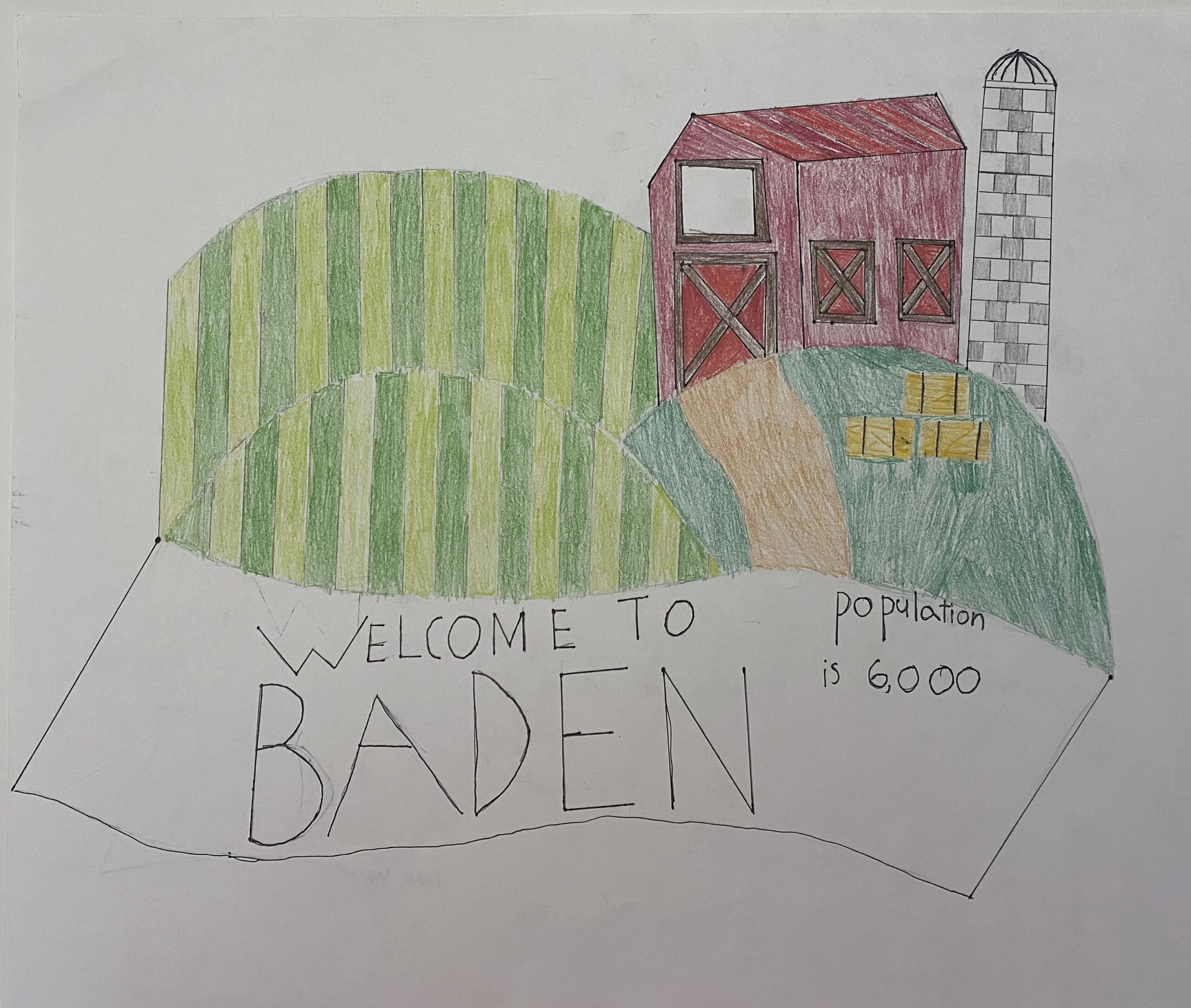 welcome to Baden sign by Evan