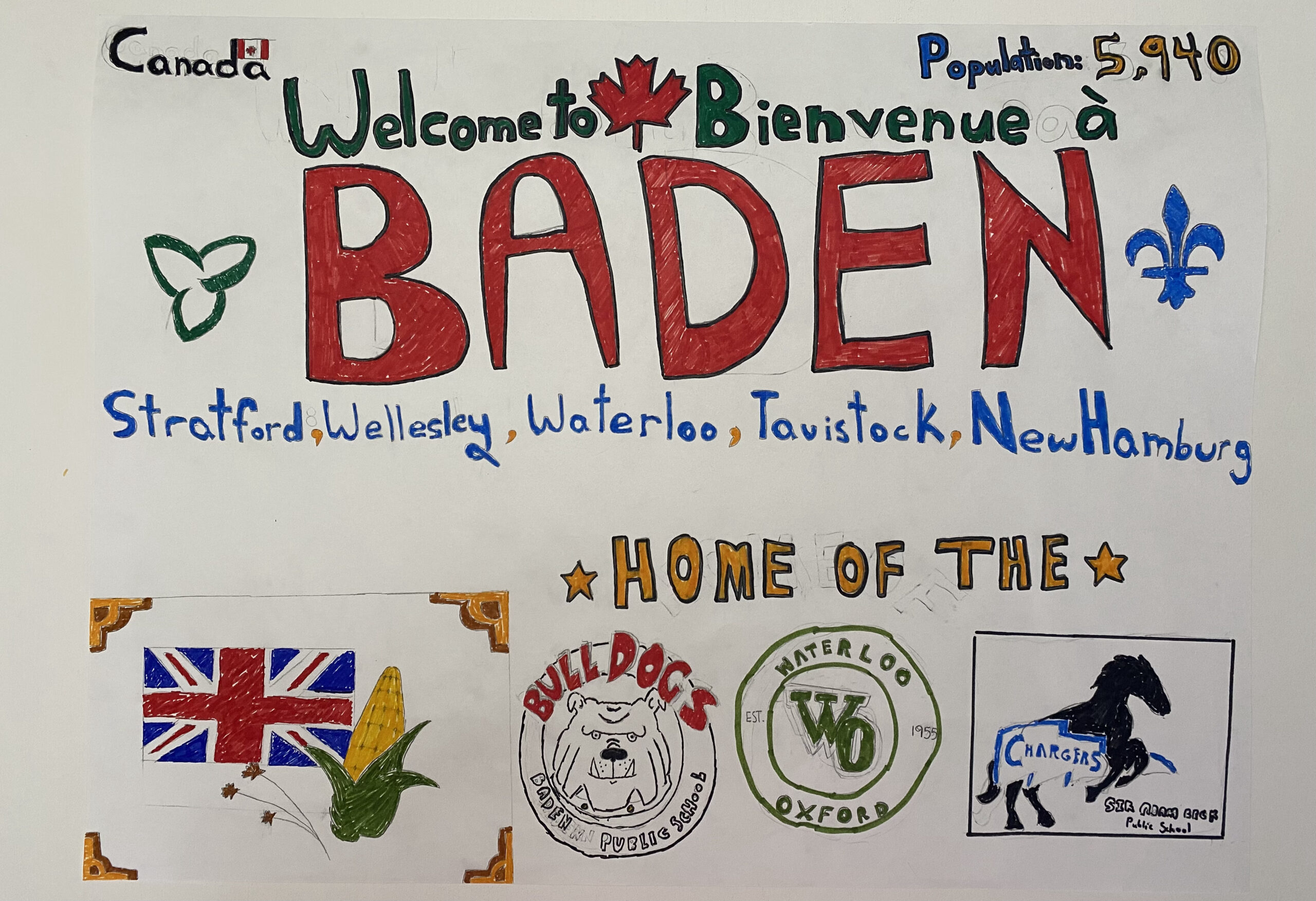 welcome to Baden sign by Aidan