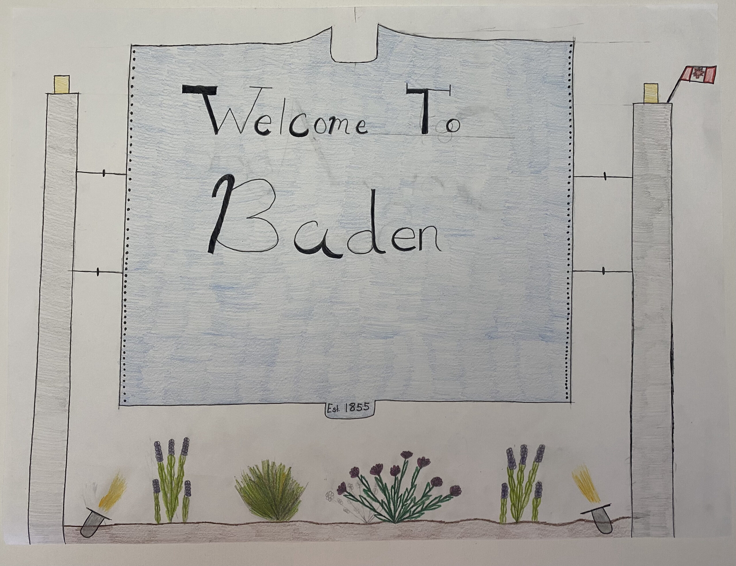 welcome to Baden sign by Kayla