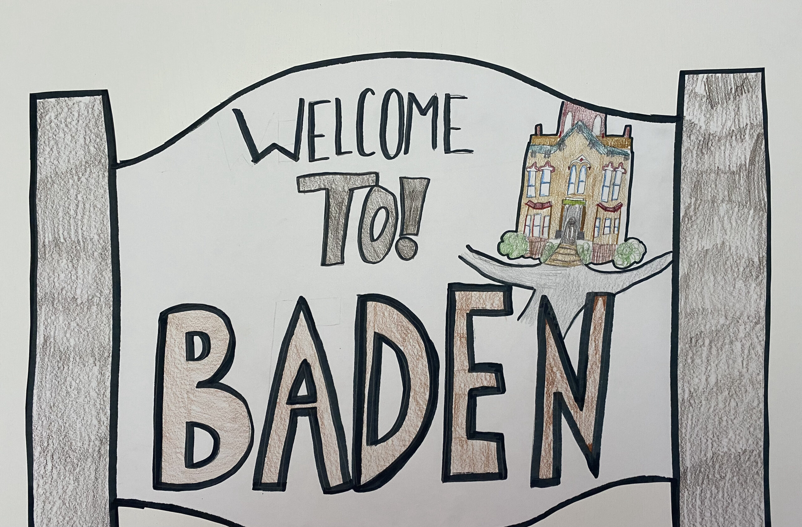 welcome to Baden sign by Madison