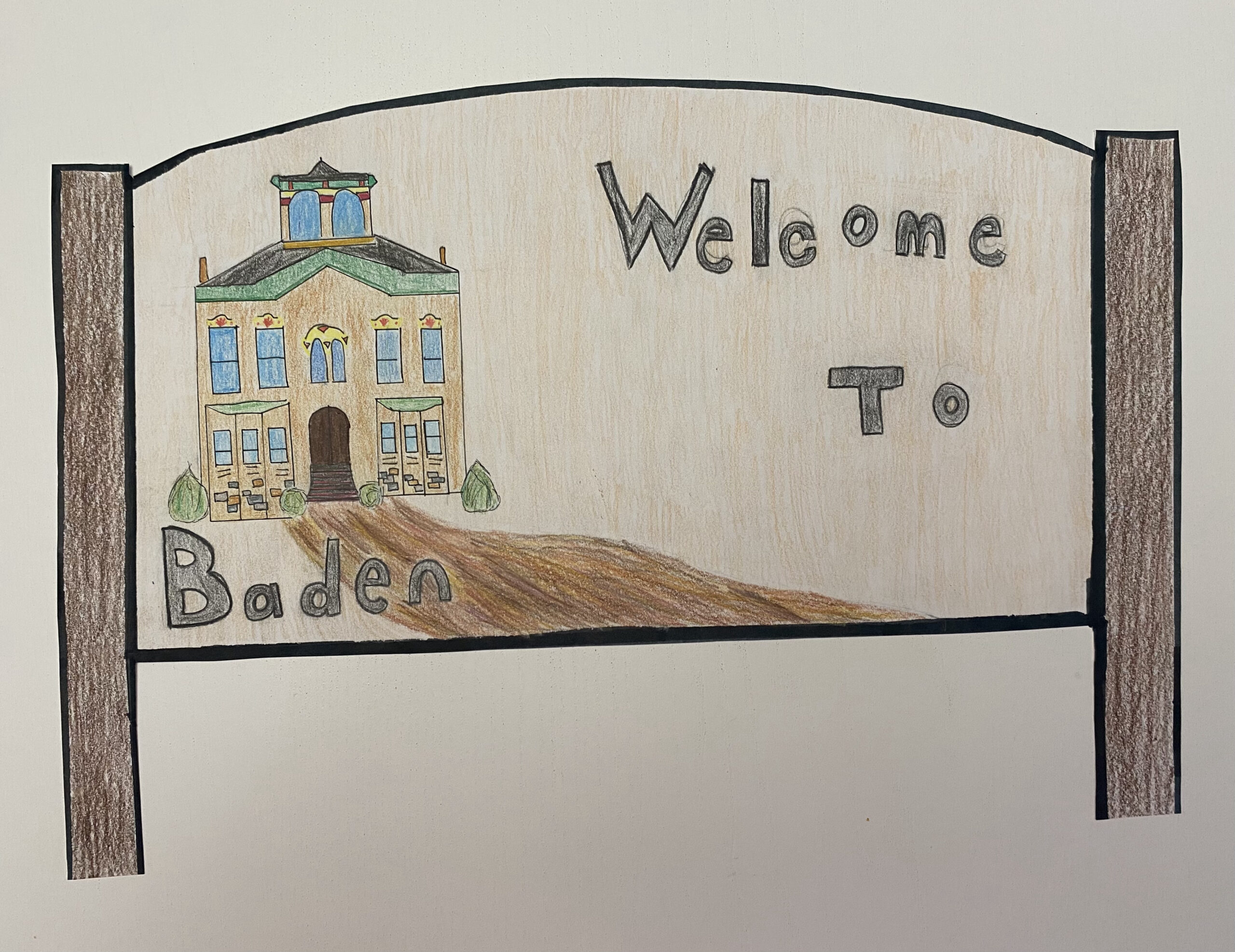 welcome to Baden sign by Lauren