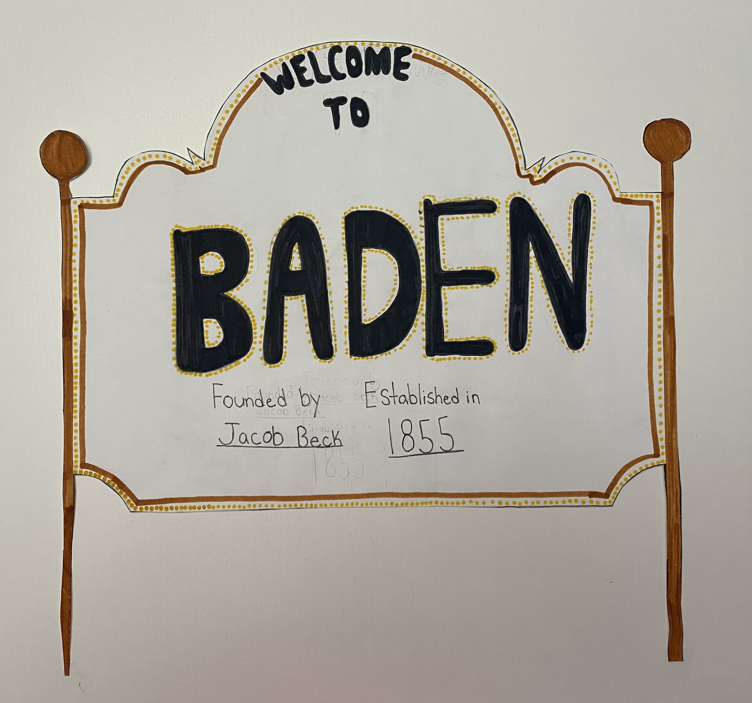 welcome to Baden sign by Acelyn