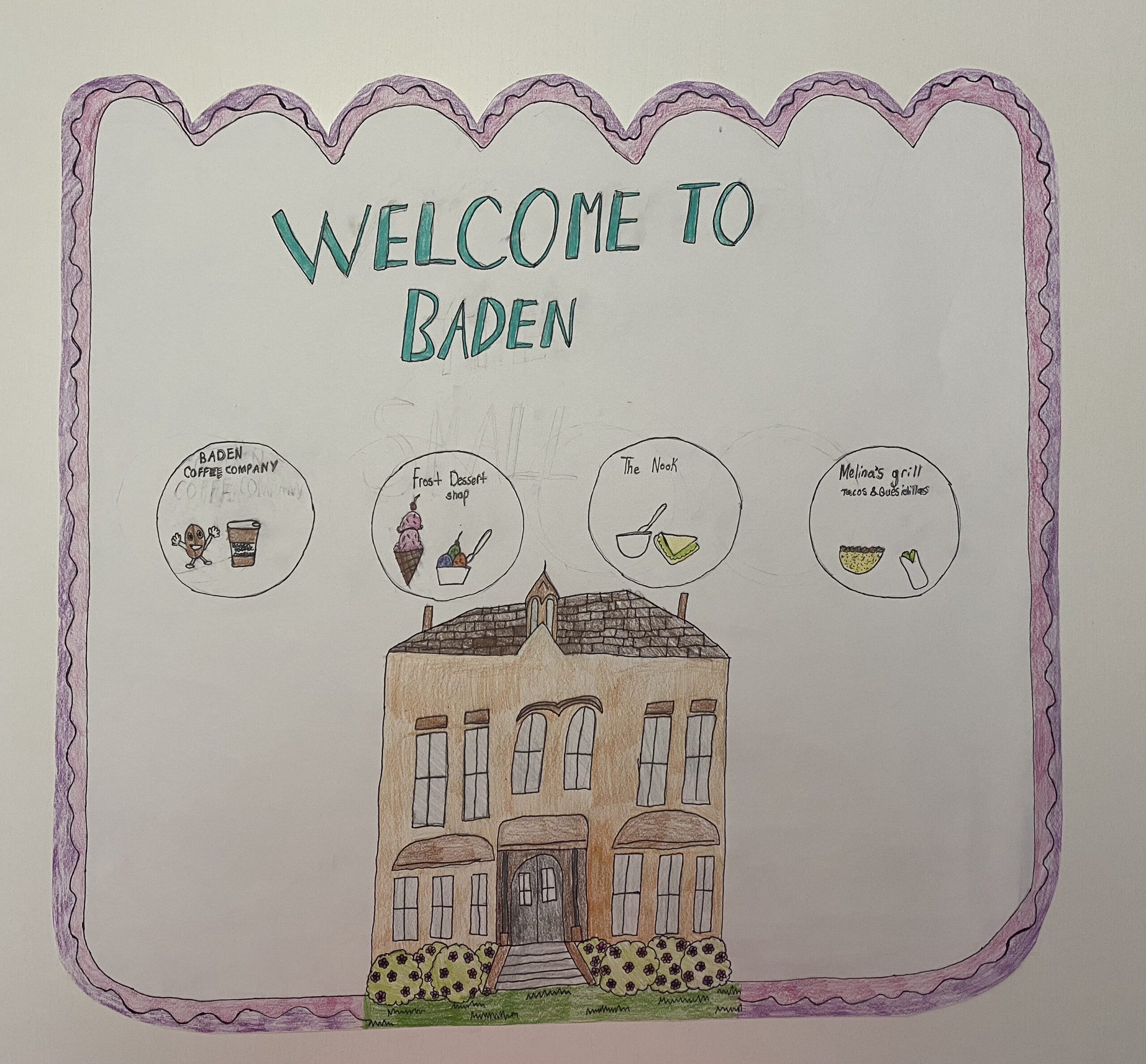 welcome to Baden sign by Drew