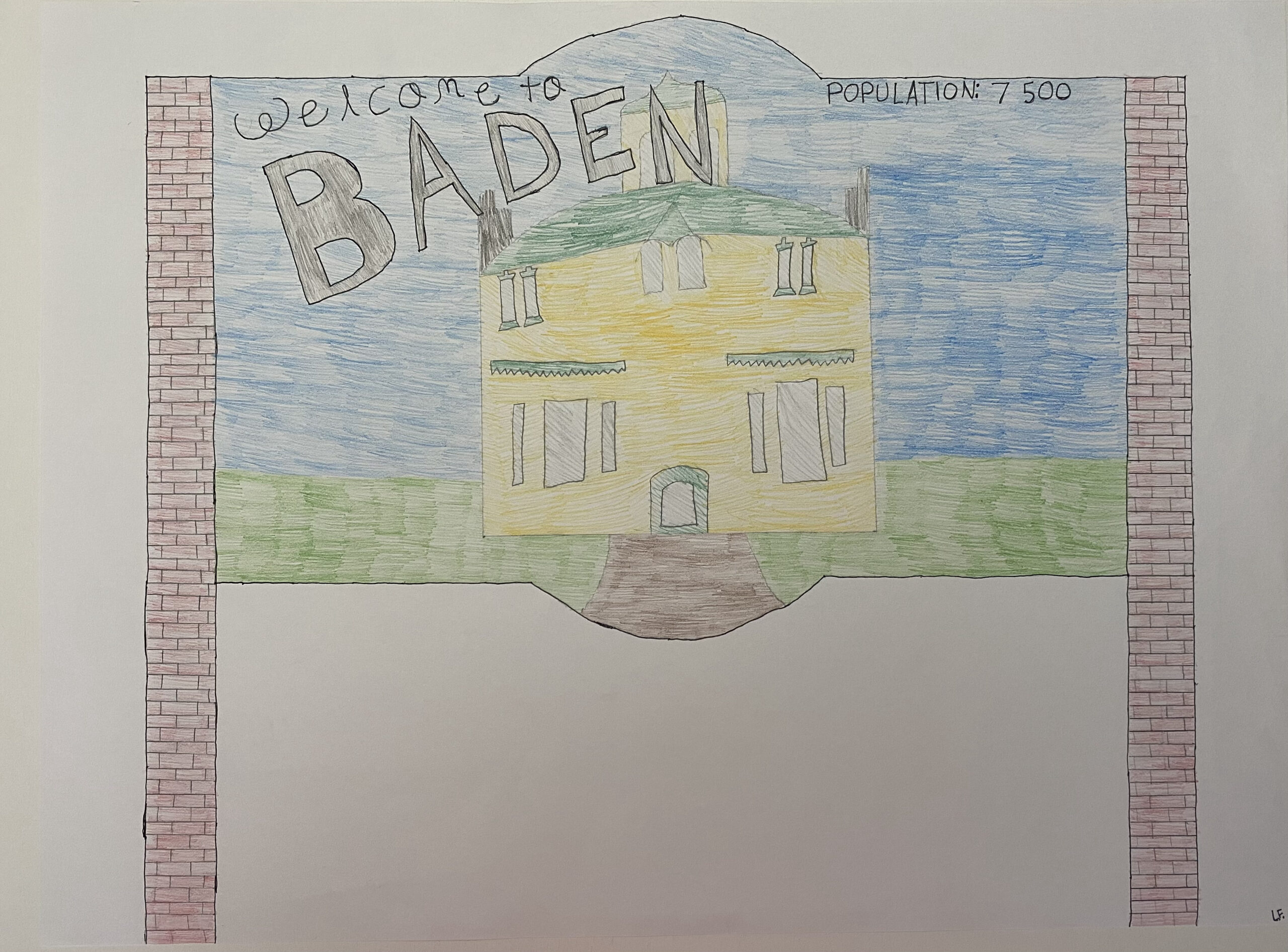 welcome to Baden sign by Lucas